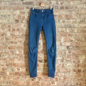 Topshop Moto Perfect Blue Jamie Skinny Jeans